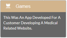 Games App Online Menu